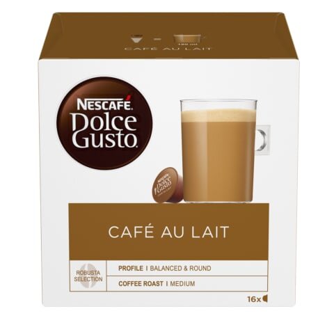 Kavos kapsulės Nescafe Dolce Gusto Cafe Au Lait, 160 g цена и информация | Kava, kakava | pigu.lt