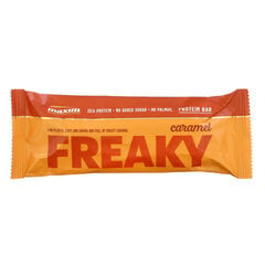 Karamelės skonio baltyminis batonėlis su saldikliais Maxim Freaky, 55 g kaina ir informacija | Saldumynai | pigu.lt