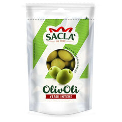 Зеленые оливки с косточками в рассоле Sacla, 185 г цена и информация | Консервы | pigu.lt