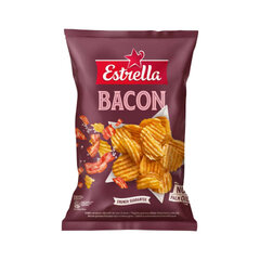 Картофельные чипсы со вкусом бекона волнистой нарезки Estrella, 130 г цена и информация | Закуски, чипсы | pigu.lt