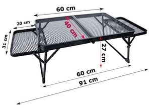 Aluminiuminis nešomasis turistinis stalas Gotel L71D2 60x40cm kaina ir informacija | Turistiniai baldai | pigu.lt