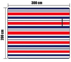 Turistinis kilimėlis Carruzzo L19D1, 300x200cm, įvairių spalvų цена и информация | Туристические матрасы и коврики | pigu.lt