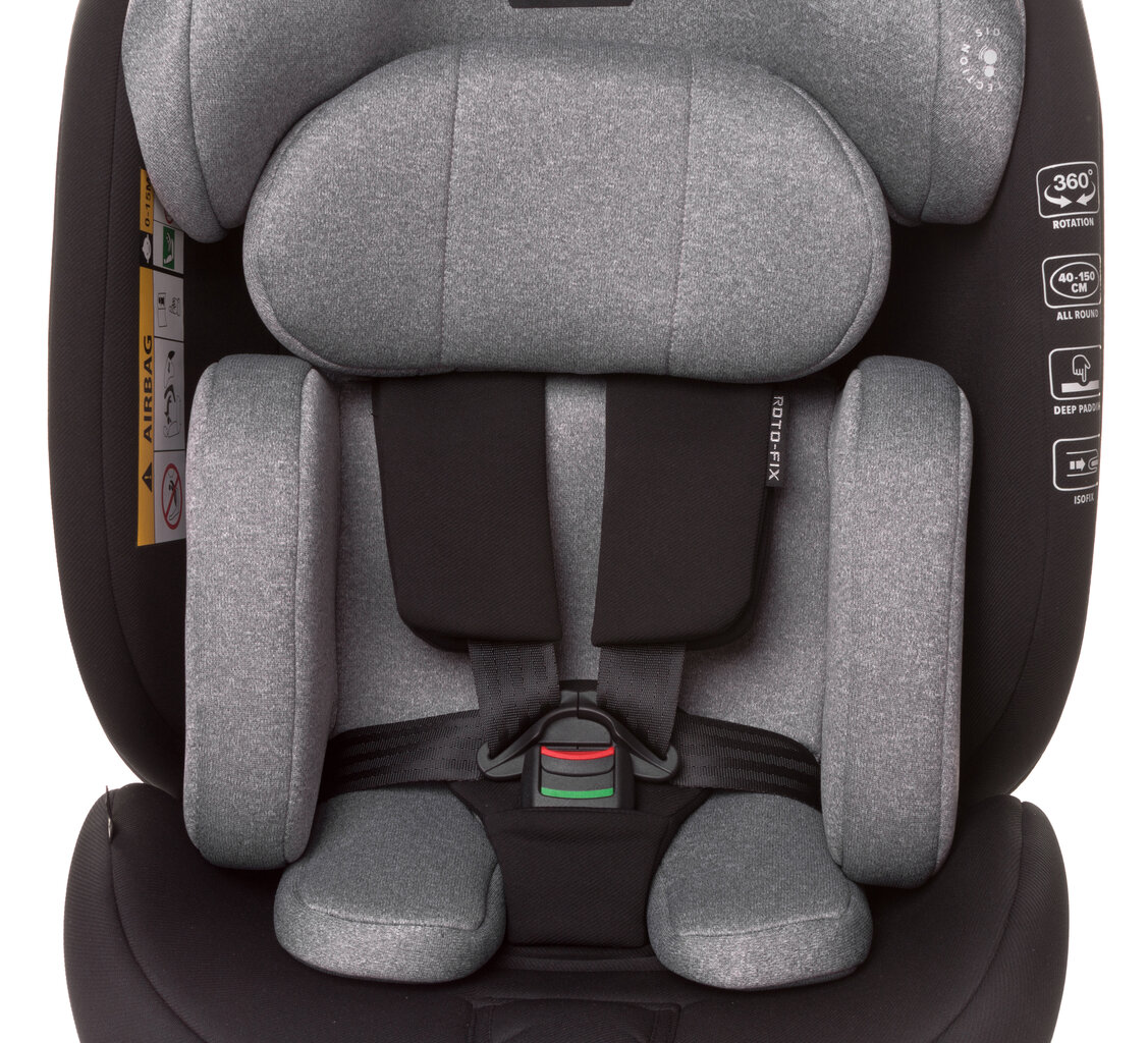 Autokėdutė Roto fix i-size 4Baby, 0-36 kg, grey kaina ir informacija | Autokėdutės | pigu.lt