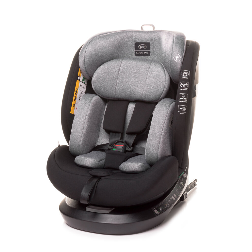 Autokėdutė Roto fix i-size 4Baby, 0-36 kg, grey kaina ir informacija | Autokėdutės | pigu.lt