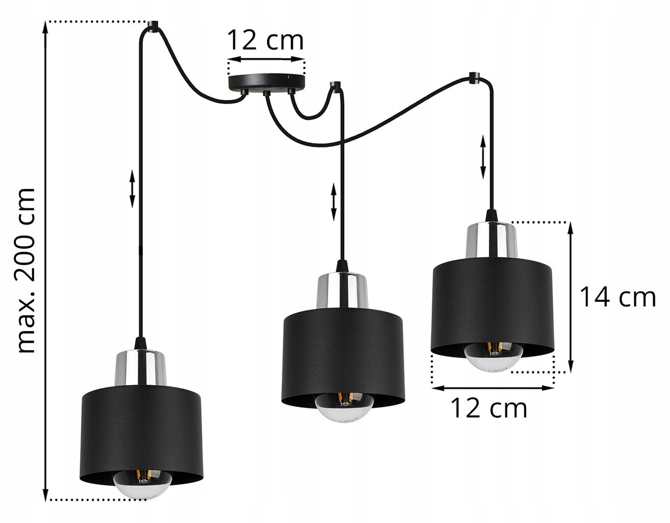 LightHome pakabinamas šviestuvas SpiderPanta kaina ir informacija | Pakabinami šviestuvai | pigu.lt