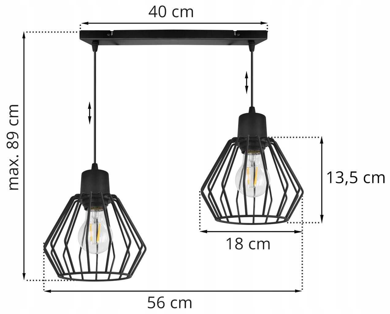 LightHome pakabinamas šviestuvas Nuvola kaina ir informacija | Pakabinami šviestuvai | pigu.lt