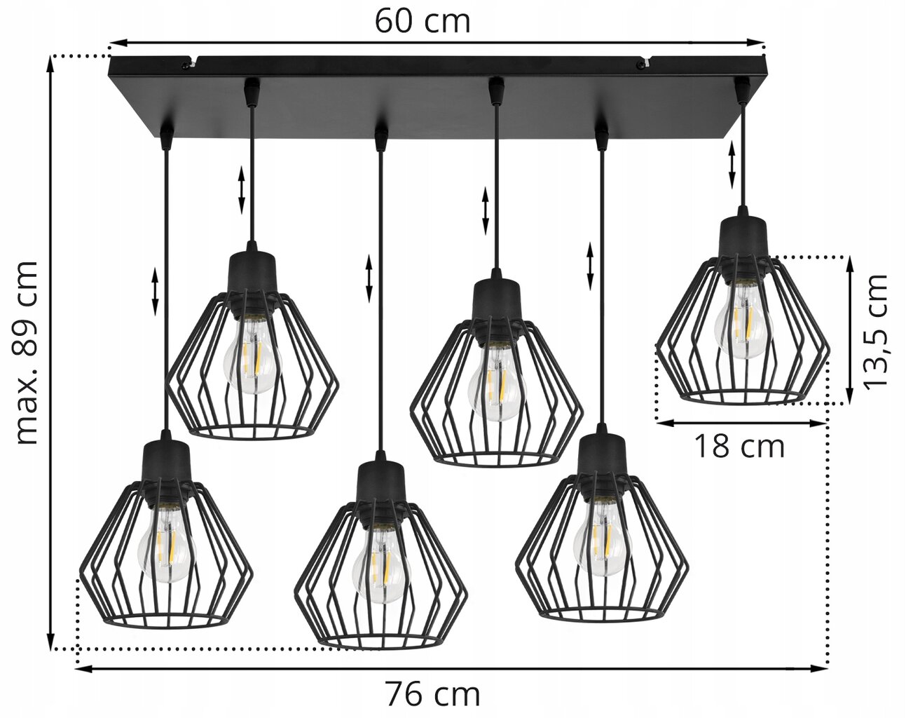 LightHome pakabinamas šviestuvas Nuvola цена и информация | Pakabinami šviestuvai | pigu.lt