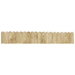 Pertvaros ritiniai vidaXL, 3vnt., 120cm, impregnuota pušies mediena kaina ir informacija | Tvoros ir jų priedai | pigu.lt