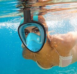Profesionali plaukimo kaukė Electronics LV-2426, žalia kaina ir informacija | Nardymo kaukės | pigu.lt