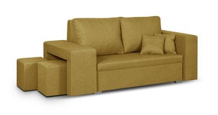 Sofa-lova Milo2, geltona kaina ir informacija | Sofos | pigu.lt