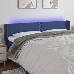 Galvūgalis su led, mėlynas, 203x16x78/88cm цена и информация | Кровати | pigu.lt