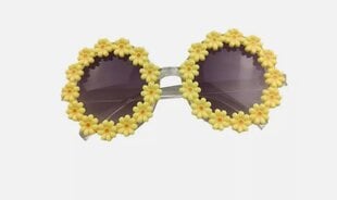 1шт милые солнцезащитные очки в форме цветка,Electronics LV-1076, желто-белый , 1 шт. цена и информация | Женские солнцезащитные очки | pigu.lt
