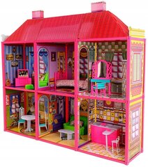 Didelis lėlių namas su baldais kaina ir informacija | Žaislai mergaitėms | pigu.lt