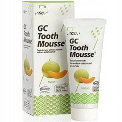 GC Tooth Mousse Recaldent remineralizuojanti dantų pasta be fluoro, Melionas, 35 ml kaina ir informacija | Dantų šepetėliai, pastos | pigu.lt