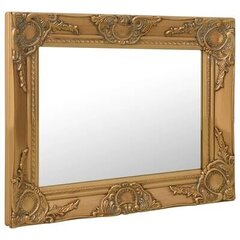 Sieninis veidrodis, 50x40cm, auksinis цена и информация | Зеркала | pigu.lt