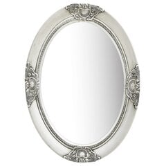 Sieninis veidrodis, 50x70cm, sidabrinis цена и информация | Зеркала | pigu.lt