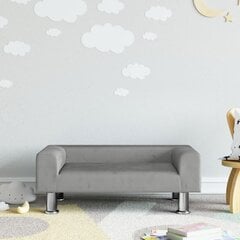 Vaikiška sofa vidaXL, pilka цена и информация | Детские диваны, кресла | pigu.lt