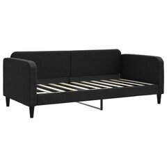 Sofa-lova vidaXL, 90x190 cm, juoda kaina ir informacija | Lovos | pigu.lt