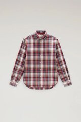 Marškiniai vyrams Woolrich 9095329, raudoni цена и информация | Мужские рубашки | pigu.lt