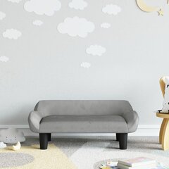 Vaikiška sofa vidaXL, pilka цена и информация | Детские диваны, кресла | pigu.lt