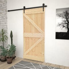 Durys, 80x210cm, pušies medienos masyvas kaina ir informacija | Vidaus durys | pigu.lt