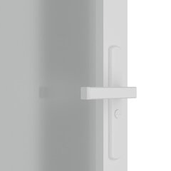 Matinio stiklo ir aliuminio vidaus durys, baltos, 93 x 201,5 cm. цена и информация | Межкомнатные двери | pigu.lt