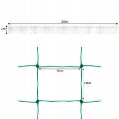 Atraminis tinklelis augalams, 2x20m kaina ir informacija | Augalų priežiūros priemonės | pigu.lt