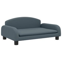 Vaikiška sofa vidaXL, pilka цена и информация | Детские диваны, кресла | pigu.lt