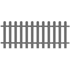 Surenkama tvora, WPC, 200x80cm, pilka kaina ir informacija | Tvoros ir jų priedai | pigu.lt