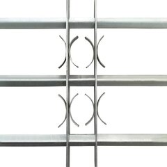 Reguliuojamos apsauginės langų grotos su 3 skersiniais 700-1050 mm kaina ir informacija | Tvoros ir jų priedai | pigu.lt