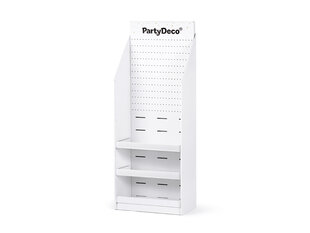 Paper stand, white, 58x160x40cm kaina ir informacija | Lentynos | pigu.lt