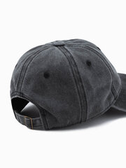 бейсболка мужская h162 - черная 125603-uniw цена и информация | Мужские шарфы, шапки, перчатки | pigu.lt