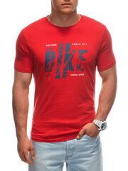 Marškinėliai vyrams Edoti s1953, raudoni kaina ir informacija | Vyriški marškinėliai | pigu.lt