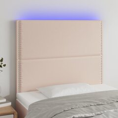 Galvūgalis su led, juodas, 80x5x118/128cm цена и информация | Кровати | pigu.lt