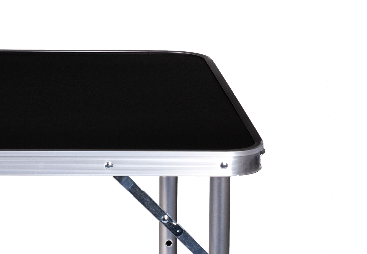 Turistinis stalas sulankstomas kempingo stalas juodas viršus 120 x 60 cm kaina ir informacija | Lauko stalai, staliukai | pigu.lt