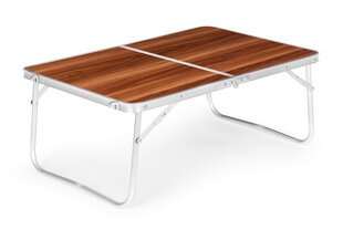 Turistinis stalas, sulankstomas iškylų stalas, rudos spalvos, 60x40 cm kaina ir informacija | Lauko stalai, staliukai | pigu.lt