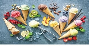 Пляжное полотенце Fruit ice cream, 100x180 см цена и информация | Полотенца | pigu.lt