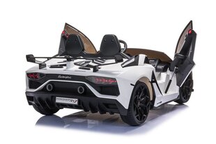 Dvivietis vaikiškas elektromobilis Lamborghini Aventador SX2028, baltas цена и информация | Электромобили для детей | pigu.lt