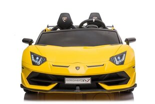 Dvivietis vaikiškas elektromobilis Lamborghini Aventador SX2028, geltonas цена и информация | Электромобили для детей | pigu.lt