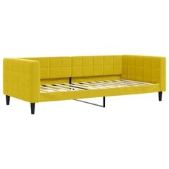 Sofa-lova vidaXL, 90x200 cm, geltona цена и информация | Кровати | pigu.lt