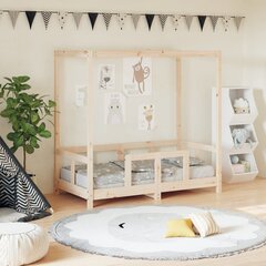 Vaikiškos lovos rėmas vidaXL, 70x140 cm, rudas цена и информация | Детские кровати | pigu.lt