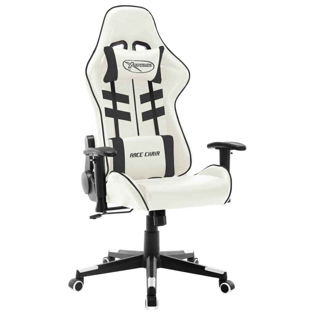 Žaidimų kėdė, balta ir juoda kaina ir informacija | Biuro kėdės | pigu.lt