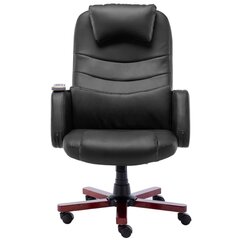 Masažinė biuro kėdė, juoda цена и информация | Офисные кресла | pigu.lt