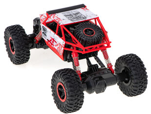 RC mašinėlė su pultu Rock Crawler 1:18 4WD, raudona kaina ir informacija | Žaislai berniukams | pigu.lt