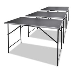 3 sulankstomų stalų komplektas 140735 kaina ir informacija | Kompiuteriniai, rašomieji stalai | pigu.lt