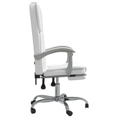 Atlošiama biuro kėdė, Dirbtinė oda, balta kaina ir informacija | Biuro kėdės | pigu.lt