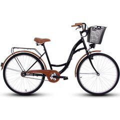 Prekė su pažeista pakuote.Miesto dviratis Goetze Eco 26", juodas/rudas цена и информация | Товары для спорта, отдыха, туризма с поврежденной упаковкой | pigu.lt