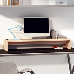 Monitoriaus stovas, 100x27x15cm, pušies medienos masyvas kaina ir informacija | TV staliukai | pigu.lt