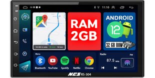 NCS RS-304 2-DIN automobilinis radijas kaina ir informacija | Automagnetolos, multimedija | pigu.lt