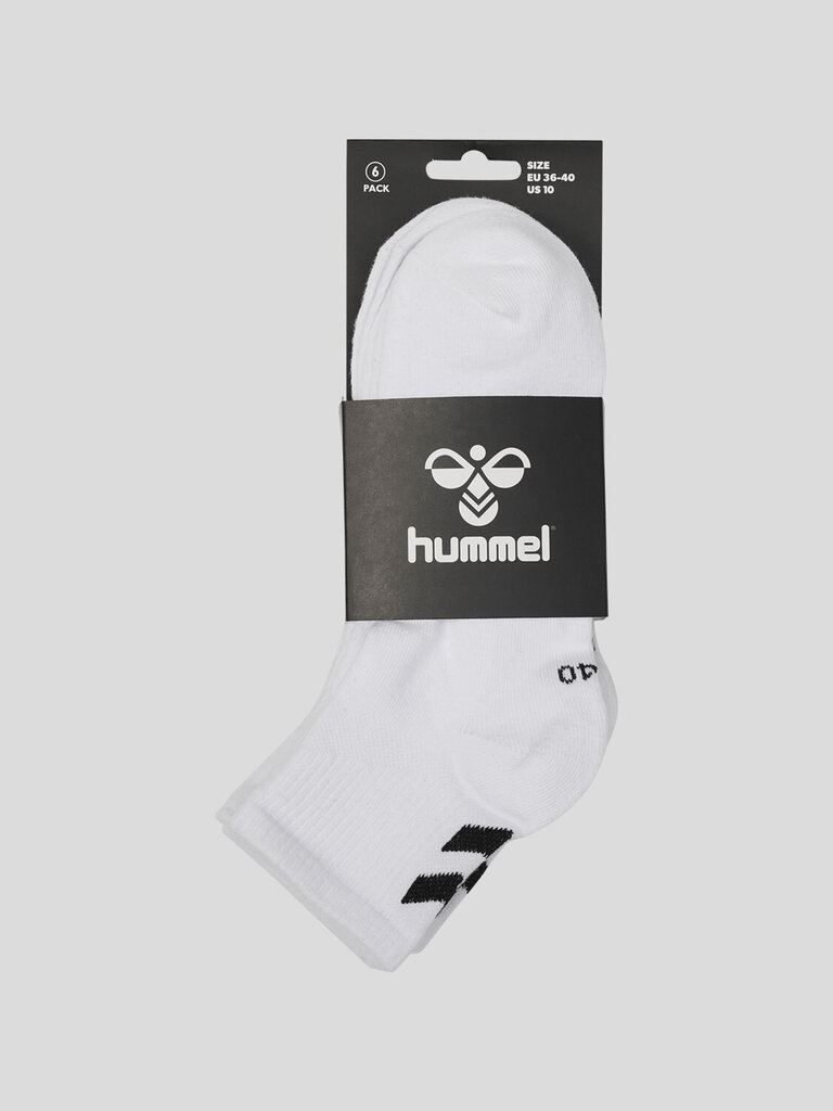 Hummel kojinės unisex HmlCHEVRON, baltos, 6 poros цена и информация | Vyriškos kojinės | pigu.lt